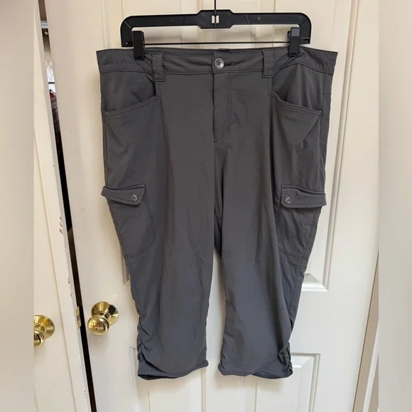 Eddie Bauer Hiking Crop Pants Rouched - Picture 1 of 6